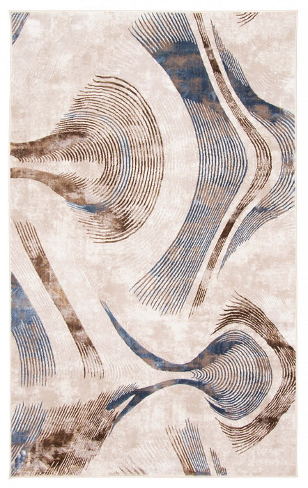Carpette Amara taupe - 5 pi 0 po x 8 pi 0 po  