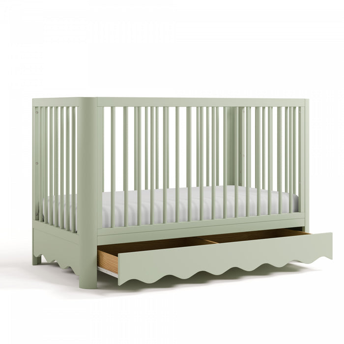 Storkcraft Casablanca Lit de bebe convertible 5-en-1 de luxe avec tiroir - Sauge