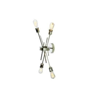 Applique murale Nebraska de Dainolite avec fini chromé poli et 4 ampoules