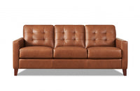  Hydeline Aiden Sofa en cuir – Brun