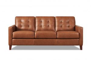 Hydeline Aiden Sofa en cuir – Brun