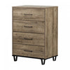  Commode verticale Arlen à 4 tiroirs - chêne vieilli