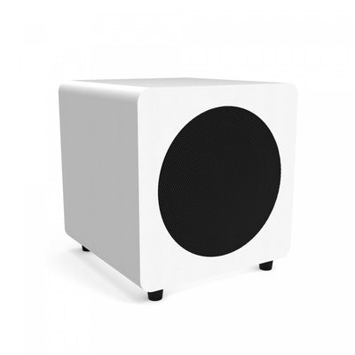 Kanto SUB8VMB 8" 300W Sealed Powered Subwoofer, Matte White | Caisson de basses amplifie scelle Kanto SUB8VMB 8"" 300 W, blanc mat