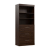 Organisateur de garde-robe Pur de Bestar de 36 po (L) avec tiroirs - chocolat