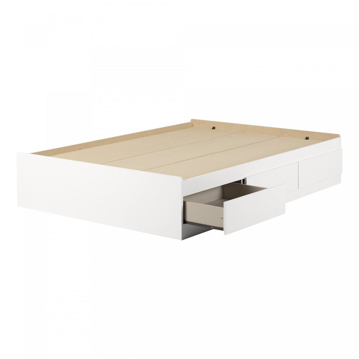 Step One Lit Matelot Avec 3 Tiroirs - Blanc Solide