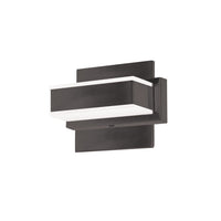 Lumière de coiffeuse murale Viola de Dainolite avec fini noir mat et 1 ampoule à DEL