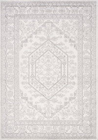  Tapis Fallon blanc gris elegant delave traditionnel, 5'3