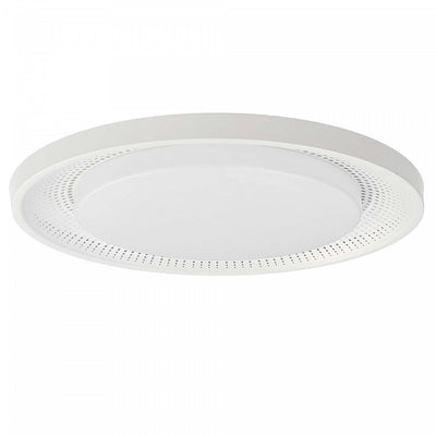 Dainolite Boullier Flush Mount 30w Matte White White Acrylic Diffuser Lamp|Plafonnier affleuré Boullier de Dainolite en acrylique blanc qui diffuse la lumière, avec fini blanc mat et ampoule de 30 W