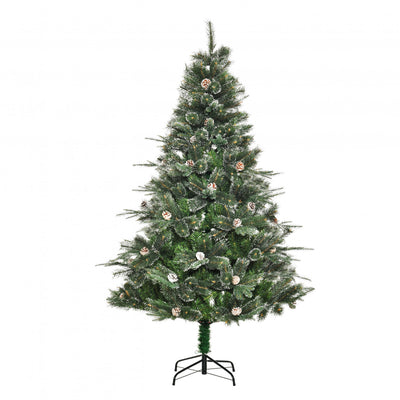Homcom 6ft Artificial Christmas Tree With 679 Branch Tips|Homcom Arbre De Noel Artificiel De 6 Pieds Avec 679 Branches