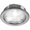Lampe en forme de disque Cree de Dainolite à faisceau lumineux de 40°, avec fini chromé satiné, ampoule à DEL de 4 W, entrée de 24 VCC, IRC80+ et 3 000 K