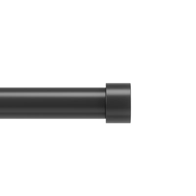 Umbra Cappa Matte Black Expandable 1" Curtain Rod - 36"-66" | Tringle à rideaux extensible Cappa de Umbra noir mat de 1 po - 36 po à 66 po