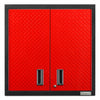Armoire murale GearBox de série Premier de 30 po de Gladiator - bande de roulement rouge