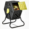 Outsunny Composteur de 65 L, Bac a Compost avec Pieds en Acier, Jaune