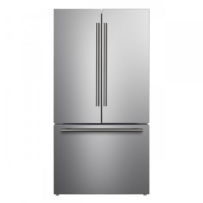Forno Rivello 36 Inch Stainless Steel French Door Refrigerator, Energy Star Certified - FFFFD1783-36S | Refrigerateur Rivello de 36 po en acier inoxydable a portes francaises, certifie Energy Star – FFFFD1783-36S