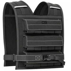 Soozier Gilet Leste Reglable 44 lb Avec 20 Poids En Metal