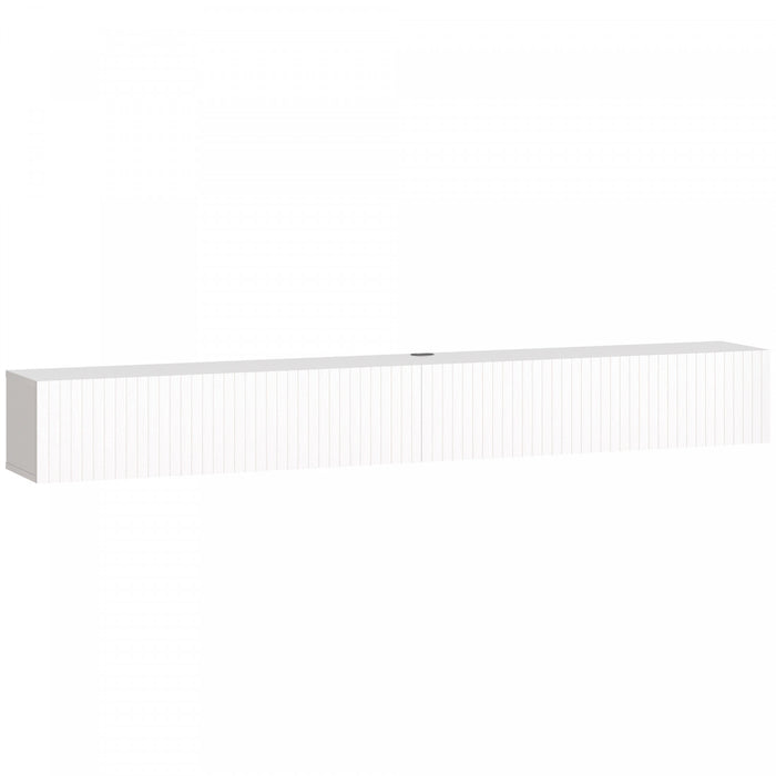 HOMCOM Meuble TV Flottant pour Televiseurs jusqu'a 72 Pouces, Blanc