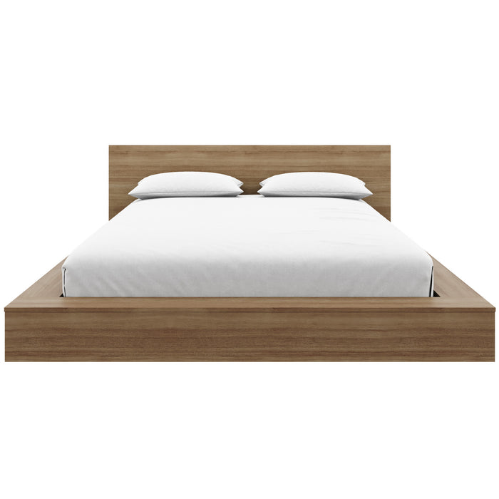 Kanso Lit a Plateforme Basse avec Tete de Lit