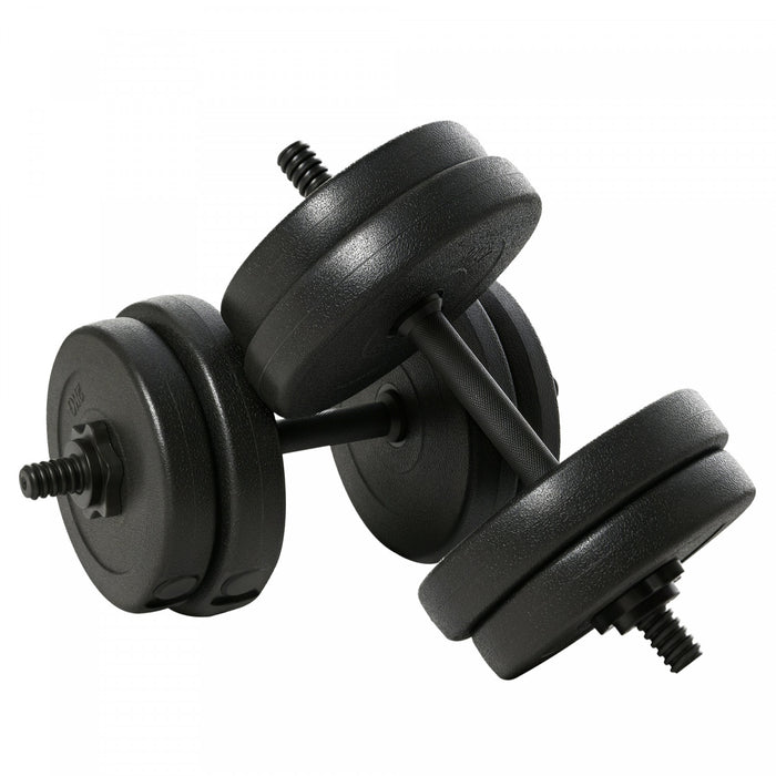 Soozier - Paire d'halteres reglables 2 x 10 kg, poids de musculation, fitness