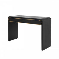Console en bois Olivia 120 cm avec tiroirs - noire
