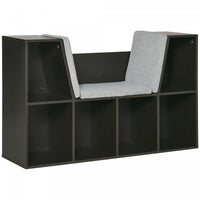 Homcom Coffre A Jouets Armoire De Rangement Pour Enfants Etagere D'exposition Pour Jouets Vetements