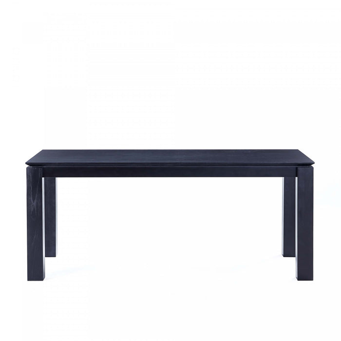 Table de salle a manger Rockaway Modern Industry Chic 180 cm en noir