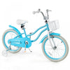 Prorider 18\" Enfants Velo Tout-petit Velo Avec Roue D'entrainement Pour 4-8 Ans Bleu