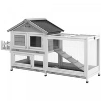 Pawhut Clapier En Bois Pour Lapin De 65