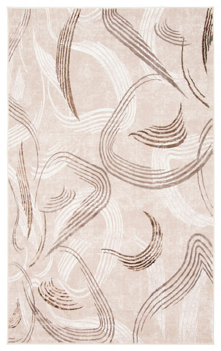Carpette Wisp taupe - 5 pi 0 po x 8 pi 0 po