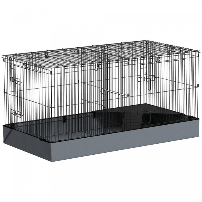 Cage Pour Cochons D'inde, Dessus Amovible, 2 Zones Separees