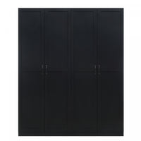Armoire moderne Hopkins 2 pieces en noir