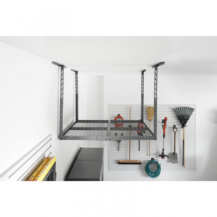 Tablette de rangement suspendue GearloftMC granite martelé de Gladiator - 4 pi x 4 pi
