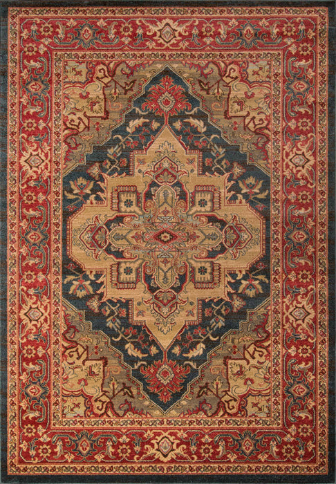 Tapis Traditionnel Lux 7'10\" x 9'10\" en Bleu