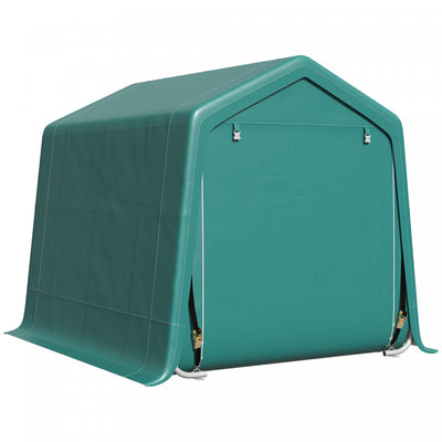 Outsunny 7.9' X 6.6' Garden Storage Tent, Heavy Duty Bike Shed, Green|Outsunny Tente De Rangement De Jardin 7,9'x6,6', Abri De Velo Robuste, Vert