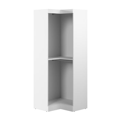 Bestar Pur 33 W Corner Closet Organizer - White|Organisateur de garde-robe en coin Pur de Bestar de 33 po (L) - blanc