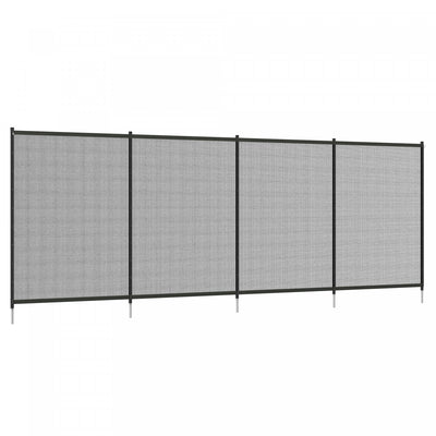 Outsunny Aluminium 4-Panel Swimming Pool Fence, 4' x 12', Black