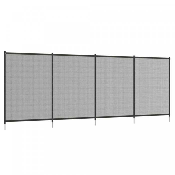 Outsunny Cloture de piscine en aluminium, lot de 4, 4' x 12', noir