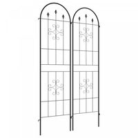 Lot De 2 Treillis De Jardin En Metal Pour Plantes Grimpantes Et Fleurs