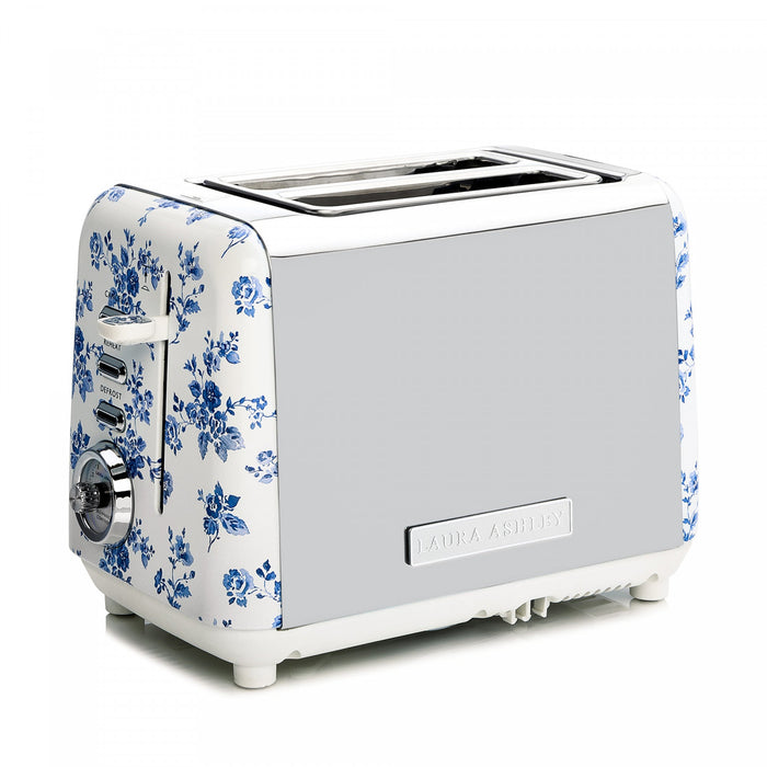 Grille-pain Laura Ashley à 2 tranches en acier inoxydable, rosier de Chine - VQ-SBT582-LACR-CA