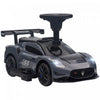 Qaba Voiture Electrique Sous Licence Maserati Gt2 6 V Pour Enfants, Alimentee Par Batterie, Avec Rangement Sous Le Siege, Phares Led, Musique Mp3, Pour 18 A 60 Mois, Gris