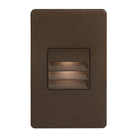 Lampe d’escalier et murale Bella de Dainolite avec persienne, fini bronze et ampoule à DEL de 3,3 W