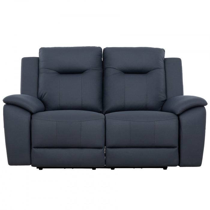 Causeuse inclinable electrique Sutton de 66 po rembourree - Bleu