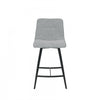 Tabouret de bar Corbin rembourre gris moyen (ens. de 2)