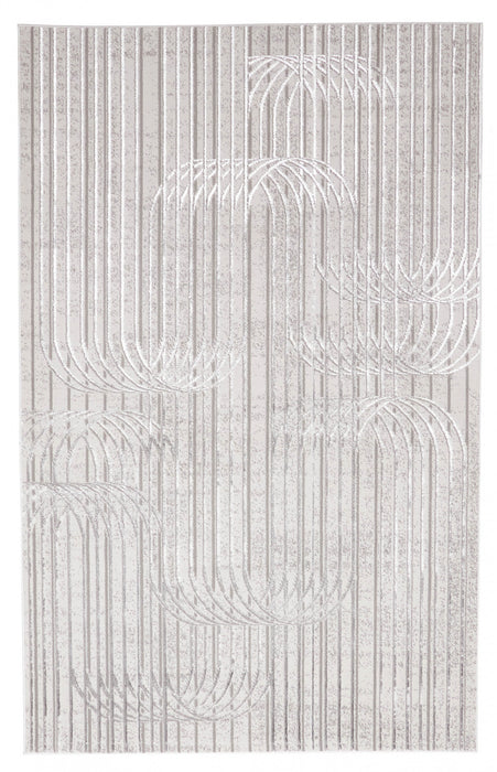 Tapis Contemporain/Moderne Blythe 8'0\" x 10'0\" en Gris