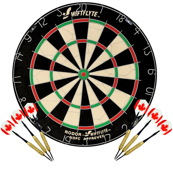 Ensemble de cible de jeu de fléchettes Nodor Swiftflyte