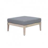 Pouf de terrasse Summerlyn en tissu pour l’intérieur et l’extérieur - naturel