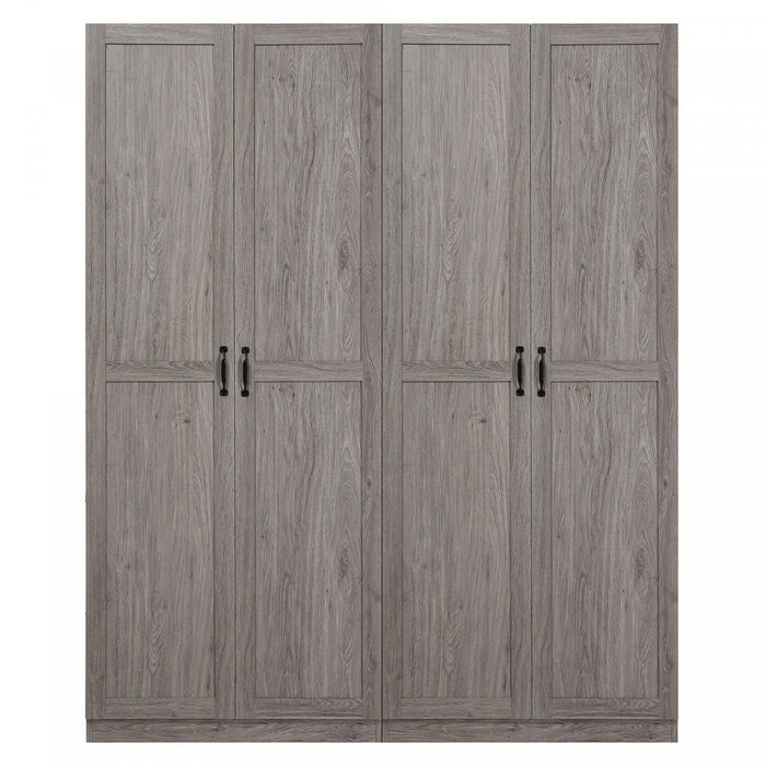 Armoire de rangement Cornelia Modern 30\" en gris (7 etageres) - Lot de 2