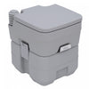 Outsunny Toilettes Portatives, Toilettes De Voyage Avec Couvercle, Gris