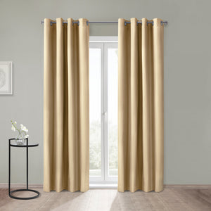 Panneau de rideau coupe-lumière à œillets Alpin taupe de Thermaplus - 52 x 108