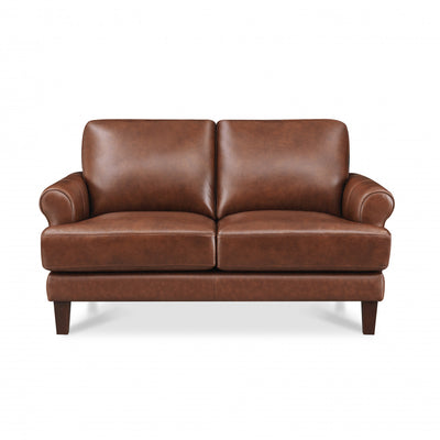 Hydeline Sarina Leather Loveseat - Brown | Hydeline Sarina Causeuse en cuir – Brun