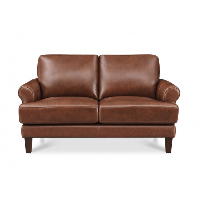 Hydeline Sarina Causeuse en cuir – Brun